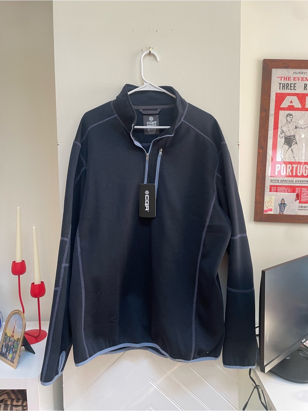 CQR Quarter-Zip Performance Pullover | Navy | 2XL | NWT